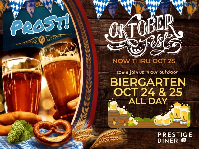 🥨 No flight to Munich required. Just an appetite.
We’re celebrating OKTOBERFEST at Prestige with golden veal schnitzel, hearty bratwurst, and cold beers ready for a toast. And that apple crisp flatbread with vanilla ice cream and caramel drizzle? You’ll want to save room. 🍎🍨
Make tonight a little more festive—invite your dinner crew and join us!
🍂 Oktoberfest specials NOW–OCTOBER 25
🍺 Save the dates: OUTDOOR BIERGARTEN, OCTOBER 24 & 25 • ALL DAY
📍 Prestige Diner | New Providence
#PrestigeDiner #Oktoberfest #Biergarten #NewProvidence #NJFoodie